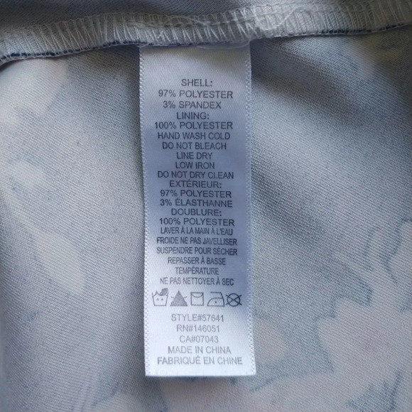 Monteau Floral  Dress Dark Blue M - Picture 8 of 8